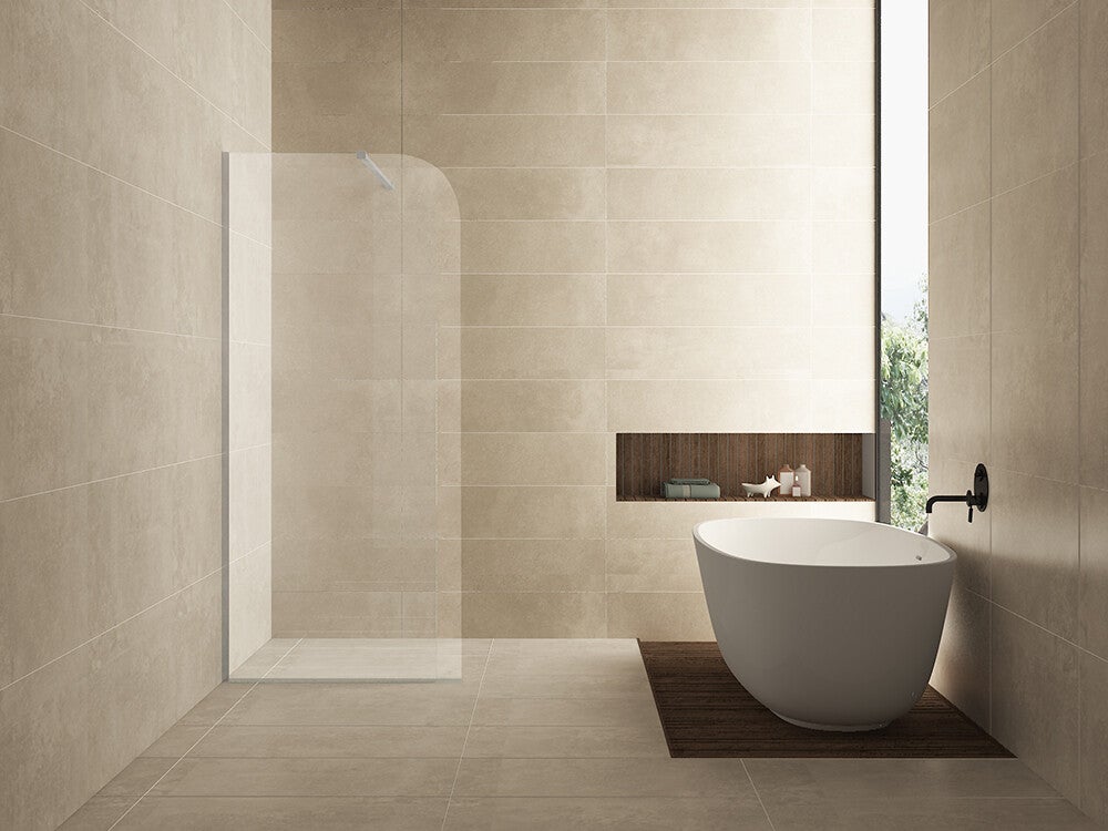 Wiesbaden - Curvea inloopdouche met afgeronde hoek