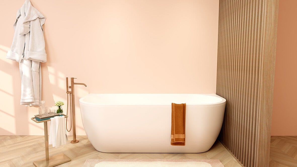 Wiesbaden - Liora Back-to wall half/vrijstaand bad