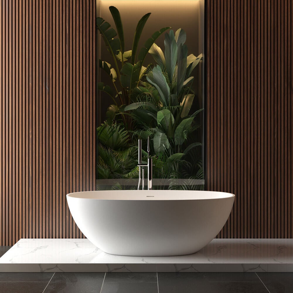 Wiesbaden - Chiek vrijstaand ligbad solid surface