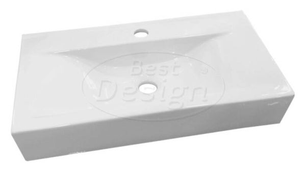 Best Design - Begee wastafel 62x32,5x11cm Glans-Wit