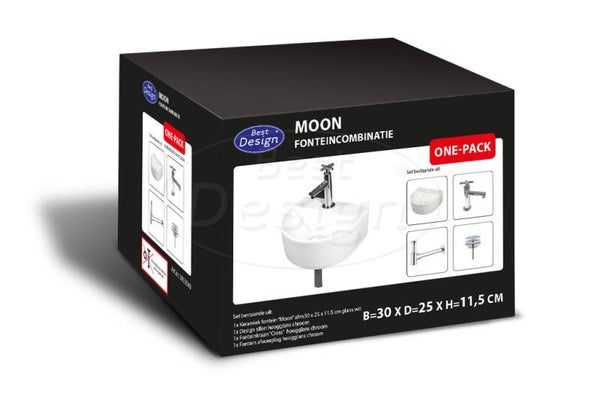 Best Design - One Pack fonteincombinatie Moon Glans-Wit