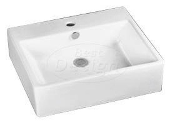 Best Design - Bestone wastafel 53x41,5x15cm Glans-Wit