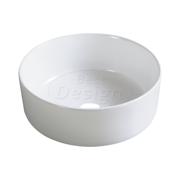 Best Design - Rondo-41 opbouw-waskom Ø=41cm H=15cm Glans-Wit