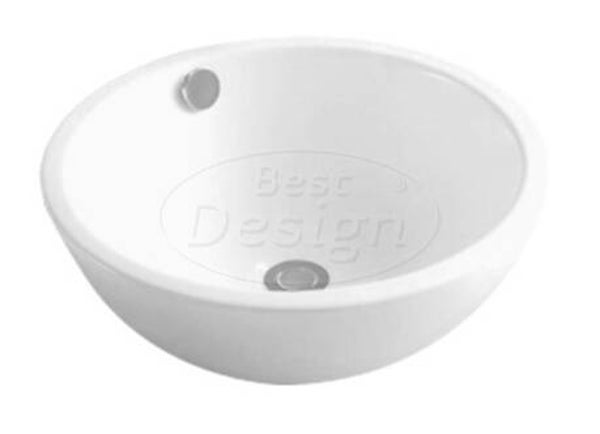 Best Design - Combo opbouw-waskom Ø=44,5cm H=17,5cm Glans-Wit