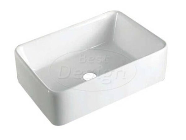 Best Design - Side opbouw wastafel 49x38x13cm Glans-Wit