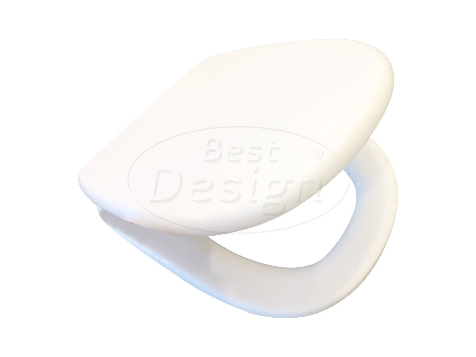 Best Design - Toiletziting soft-closing Quali Glans-Wit