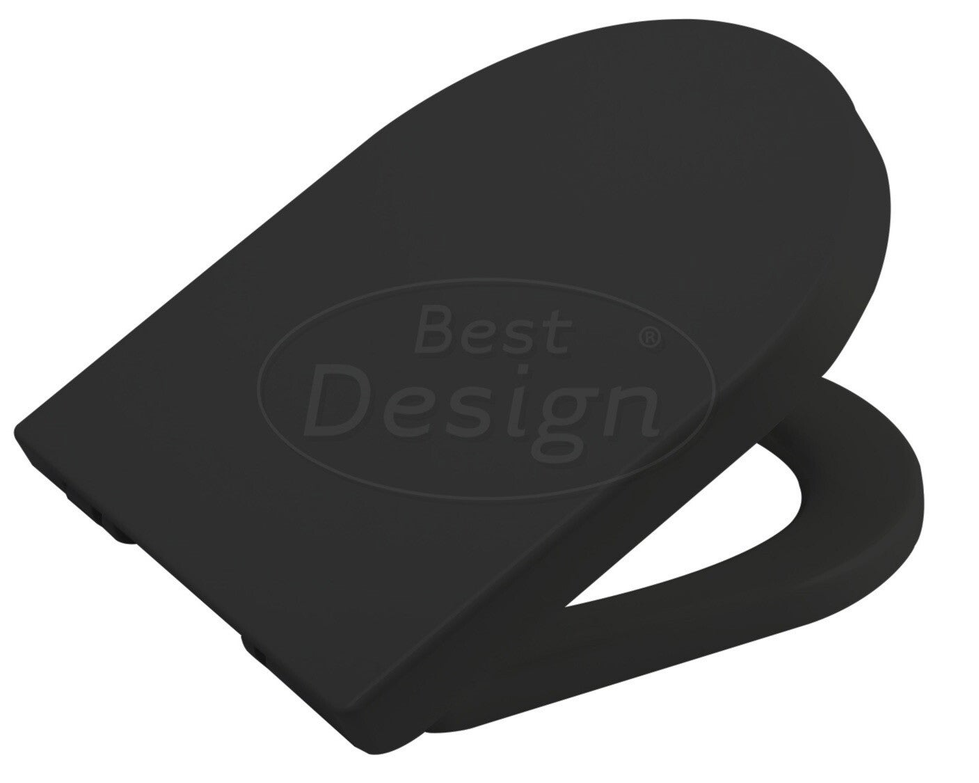 Best Design - Toiletzitting soft-closing Molina Mat-zwart