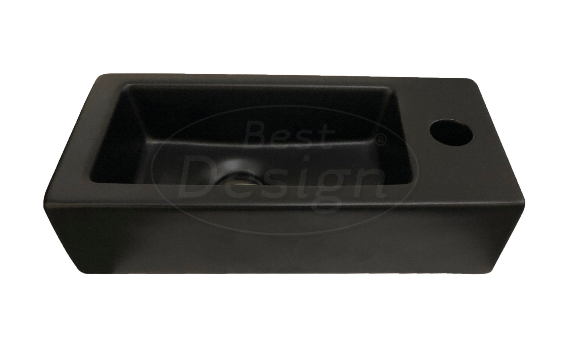 Best Design - Farnetta fontein Rechts 37x18x9cm mat-zwart