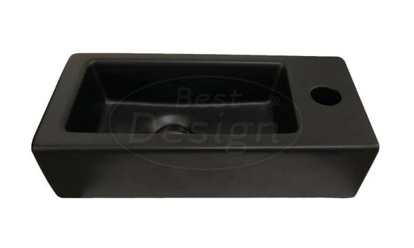 Best Design - Farnetta fontein Rechts 37x18x9cm mat-zwart