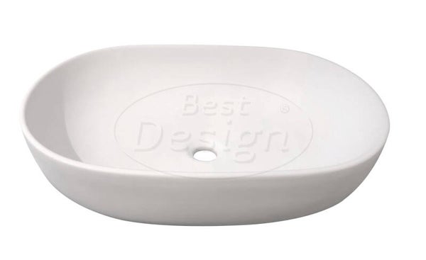 Best Design - Lariano opbouw-wastafel 60x42,5x14cm Mat Wit