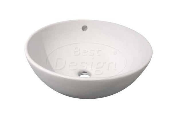 Best Design - Ancona opbouw-waskom mat-wit Ø=38cm H=16cm