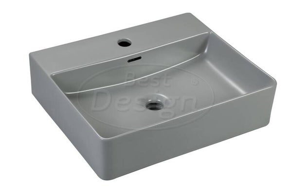 Best Design - Flaago wastafel 50,5x42,5x12,5cm Mat-Grijs