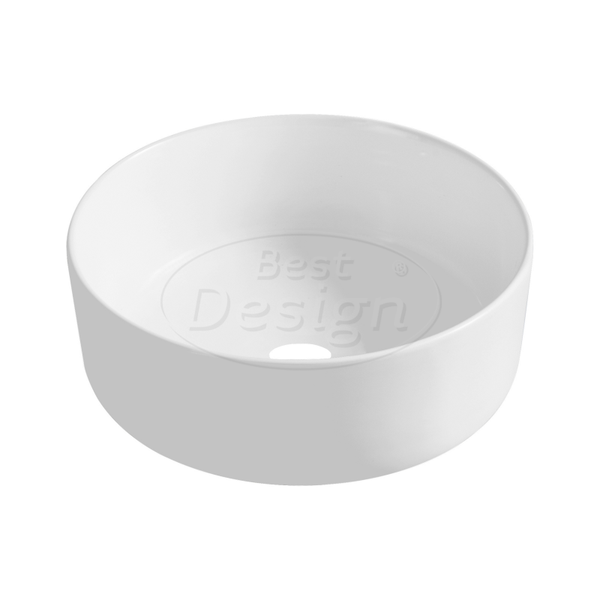 Best Design - Breela opbouw-waskom Ø=40,5cm H=15cm Mat-Wit