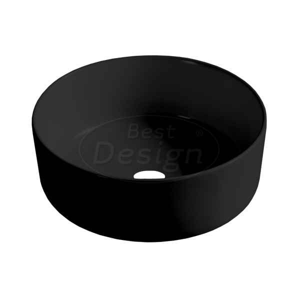 Best Design - Breela opbouw-waskom Ø=40,5cm H=15cm Mat-Zwart