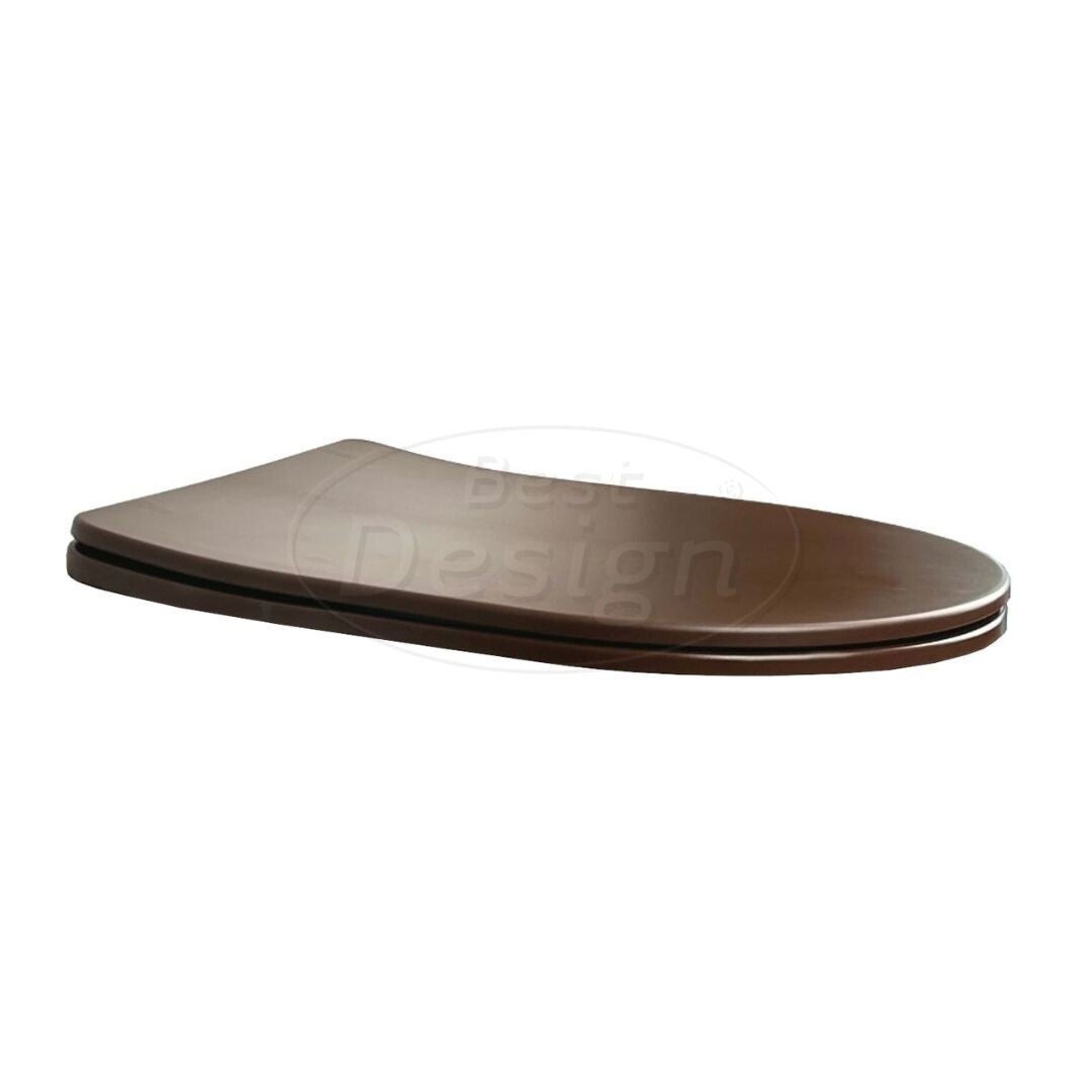 Best Design - Toiletzitting soft-closing Morrano-49 Mat-donkerbruin ter vervanging