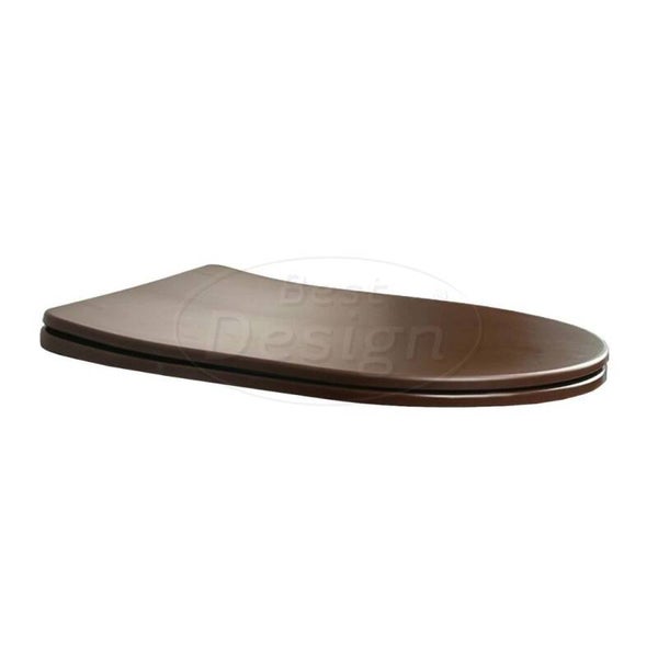 Best Design - Toiletzitting soft-closing Morrano-49 Mat-donkerbruin ter vervanging