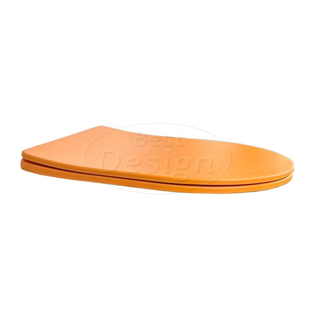 Best Design - Toiletzitting soft-closing Morrano-49 Mat-oranje ter vervanging