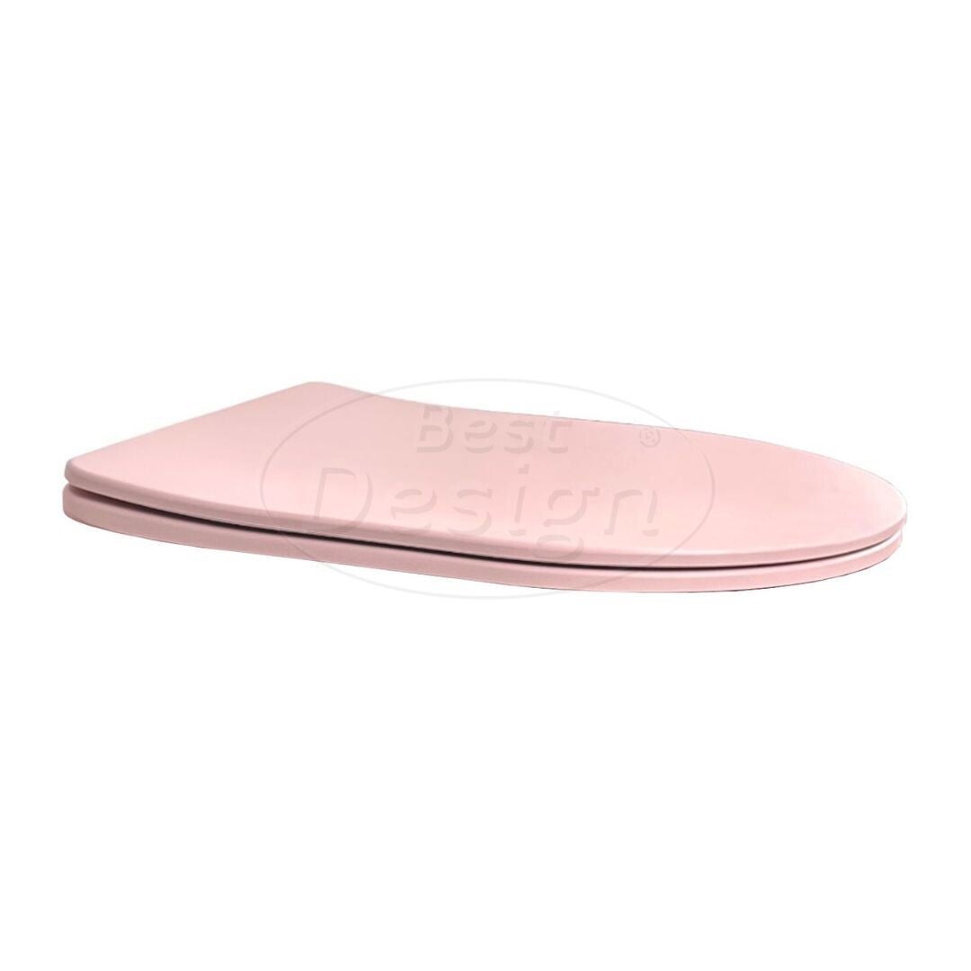 Best Design - Toiletzitting soft-closing Morrano-49 Mat-lichtroze ter vervanging