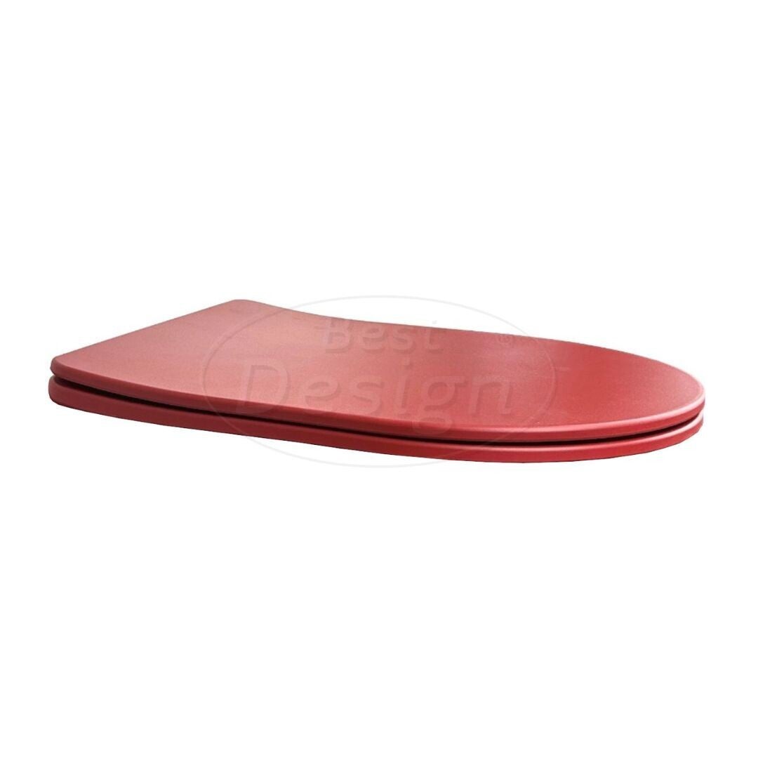 Best Design - Toiletzitting soft-closing Morrano-49 mat-donkerrood ter vervanging