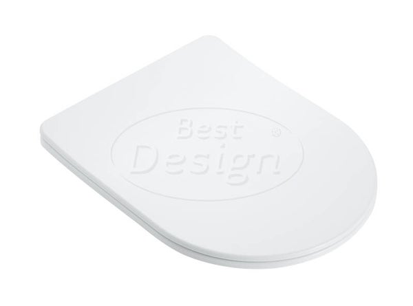 Best Design - Toiletzitting soft-closing Centro Glans-Wit