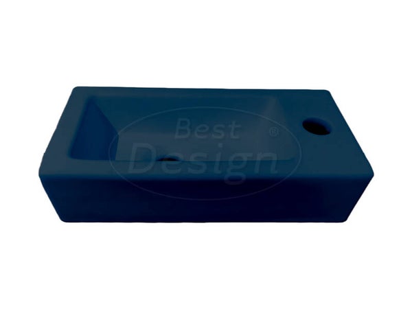 Best Design - Farnetta fontein Rechts 37 x 18 x 9 cm mat-donkerblauw