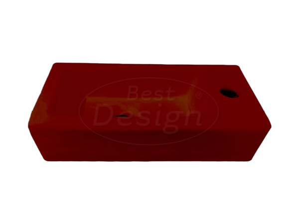 Best Design - Farnetta fontein Rechts 37 x 18 x 9 cm mat-donkerrood