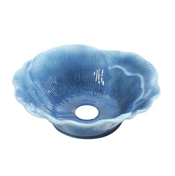 Best Design - Flower-Blue opbouw-waskom diam: 405 mm Lichtblauw