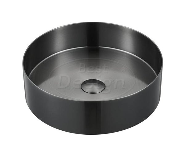 Best Design - Saint opbouw waskom gunmetal diam: 400 mm x 120 mm PVD Gunmetal