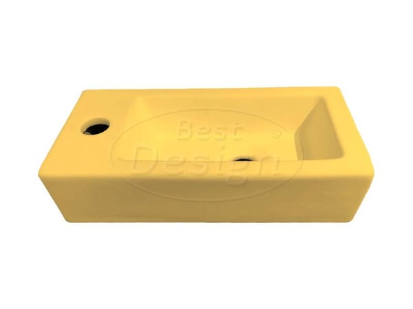 Best Design - Farnetta fontein Links 37 x 18 x 9 cm mat-geel
