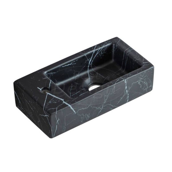 Best Design - Allure-Black fontein links 36 x 18 x 9 cm Mat-zwart marmer-look