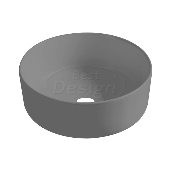 Best Design - Luzz opbouw-waskom Ø=40cm x H=12cm mat-grijs