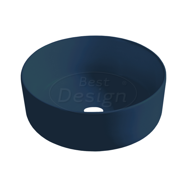 Best Design - Luzz opbouw-waskom Ø=40cm x H=12cm mat-donkerblauw