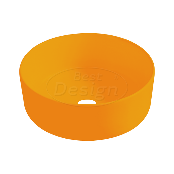 Best Design - Luzz opbouw-waskom Ø=40cm x H=12cm mat-oranje