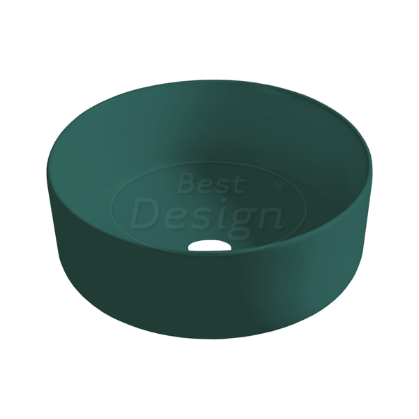 Best Design - Luzz opbouw-waskom Ø=40cm x H=12cm mat-atrovirens
