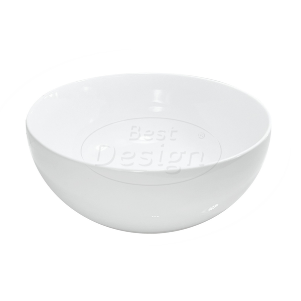 Best Design - Deff opbouw-waskom Ø=38,5cm x H=15,5cm randdikte=3mm Glans-Wit