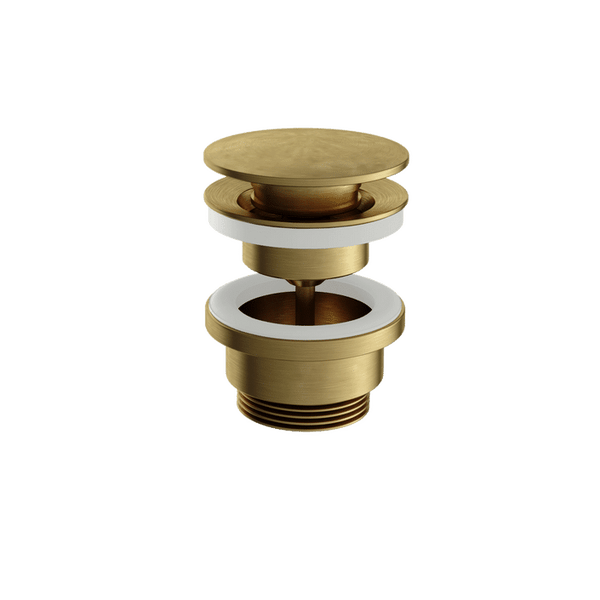 Hotbath - Archie AR708 Always open plug met schroef rond voor wastafel