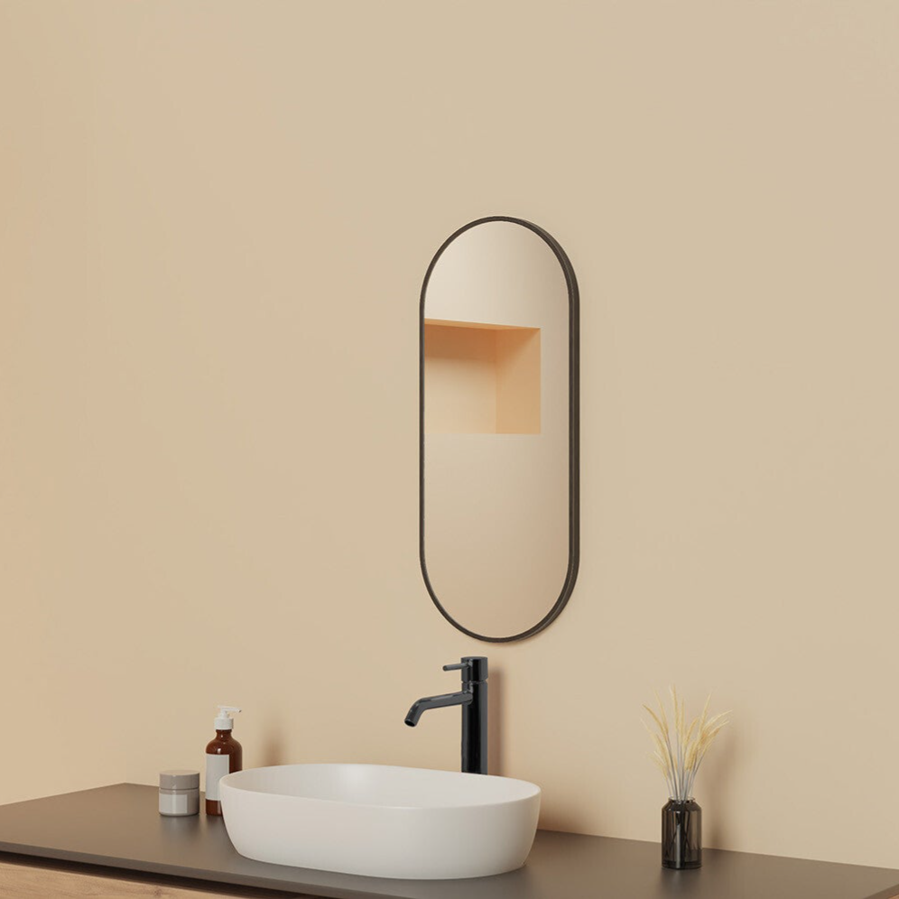 Wiesbaden - Renk spiegel met lijst ovaal