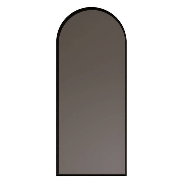 Gliss Design - Delta Ovale LED Badkamerspiegel (Mat Zwart)