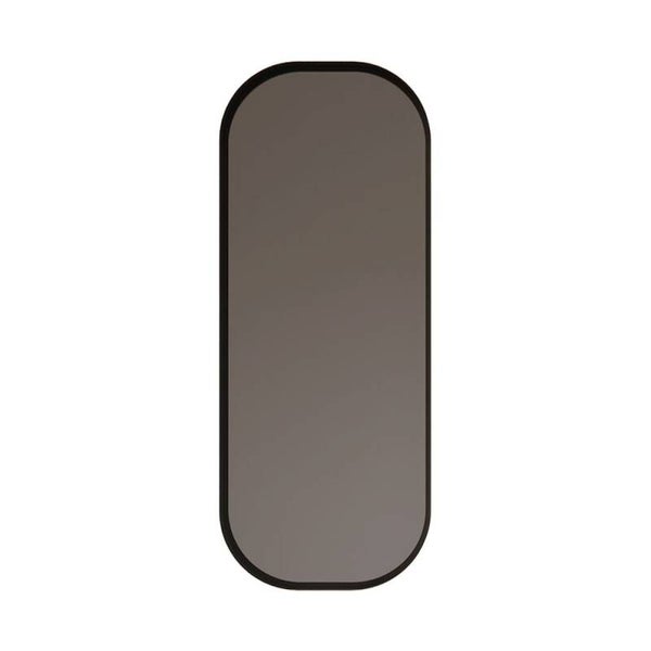Gliss Design - Plato Ovale LED Badkamerspiegel (Mat Zwart)