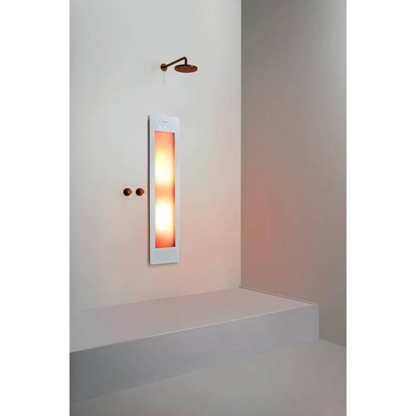 Sunshower Round Plus M infrarood + UV licht inbouw 140x33x10cm