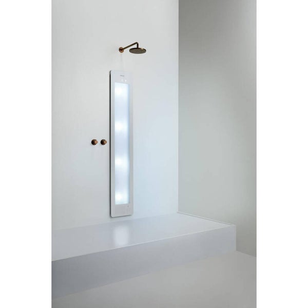 Sunshower Round Plus L infrarood + UV licht inbouw 185x33x10cm