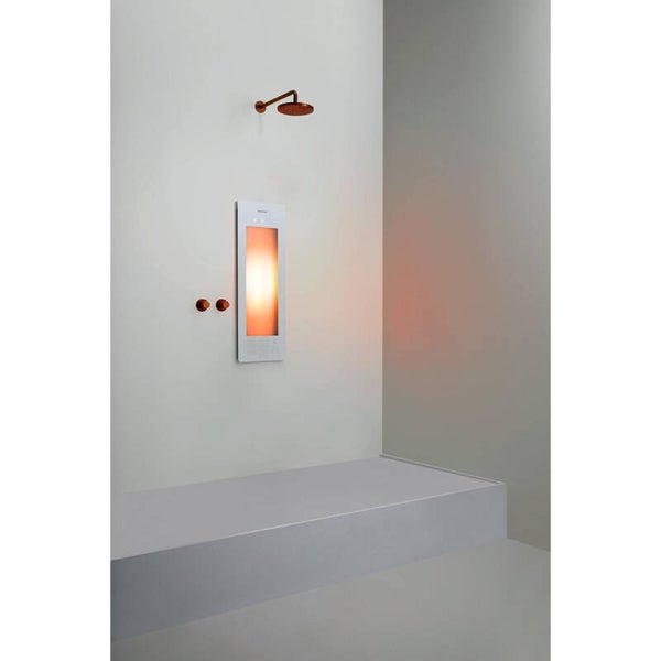 Sunshower Round Plus S infrarood + UV licht inbouw 95x33x10cm