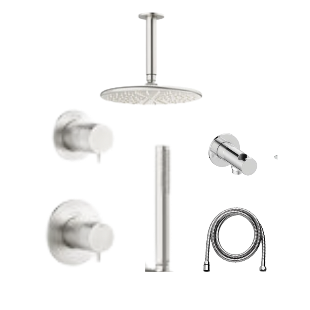 Damixa - Silhouet DS 2 Inbouw Regendoucheset (plafond)