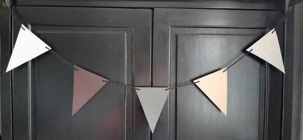 Leren vlaggenlijn rood