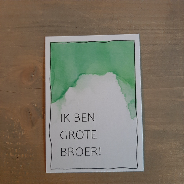 Ik ben grote broer!