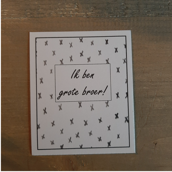 Ik ben grote broer!