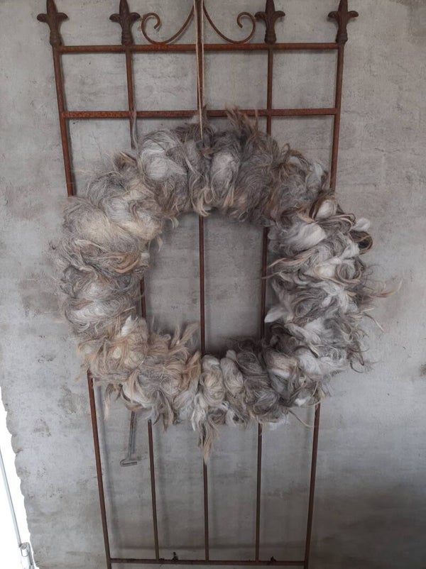 Wolkrans gemêleerd grijs XXL 20