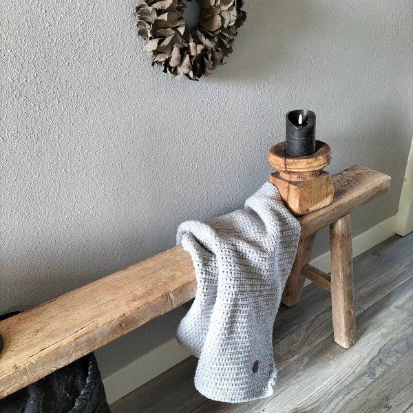 Woondeken lichtgrijs XS