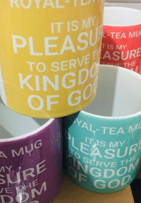 ROYAL TEA MUGS: "It Is My Pleasure to Serve the Kingdom of God!"