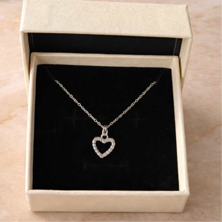 Ketting Amelisse Corazón - Zilverkleur